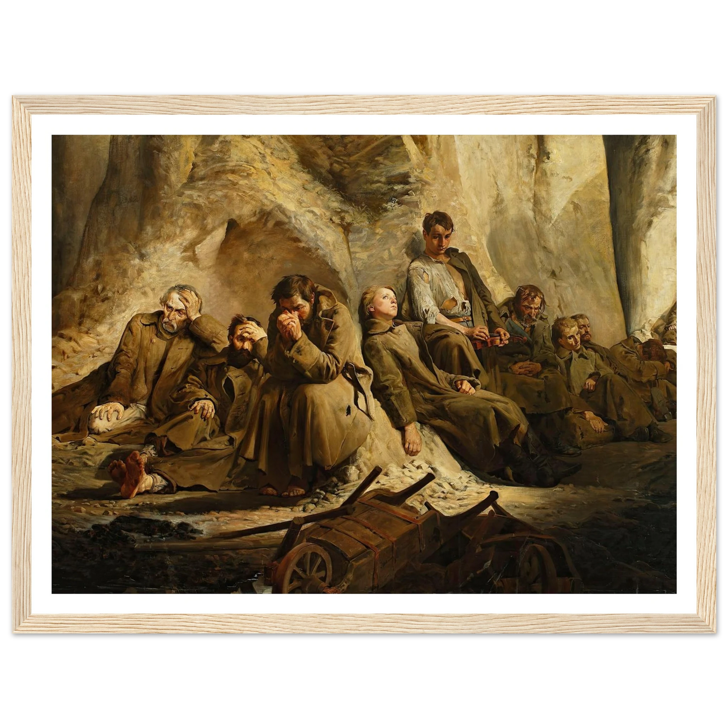 Sunday at the mine (Rest at the mine) (1882) Art Print | Jacek Malczewski-Quipham Collections