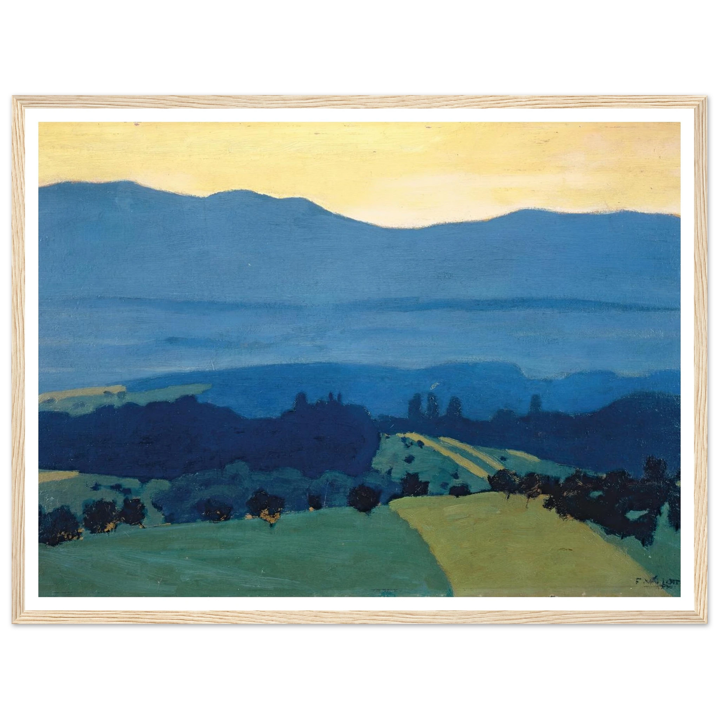 Landscape in the Jura Mountains near Romanel (1900) Art Print | Felix Vallotton-Quipham Collections