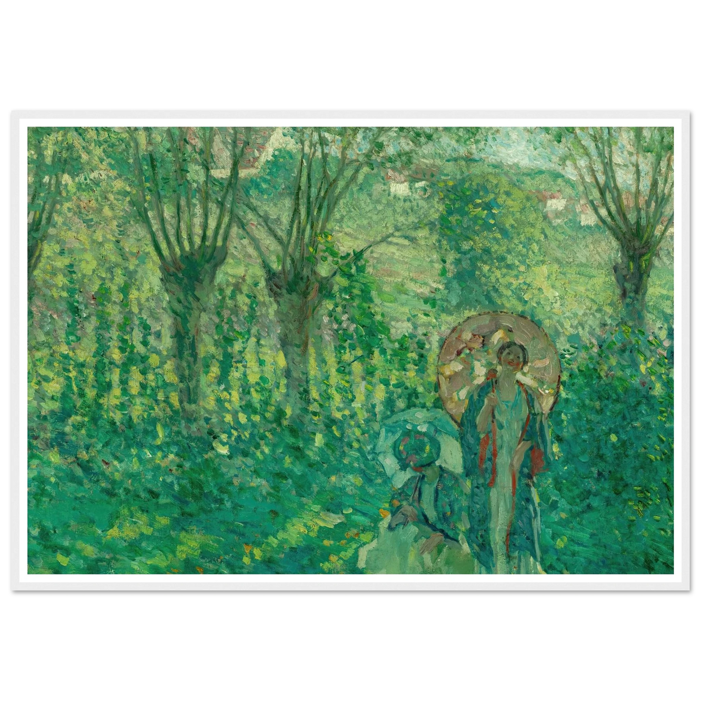 En Promenade (1908) Art Print | Frederick Carl Frieseke-Quipham Collections