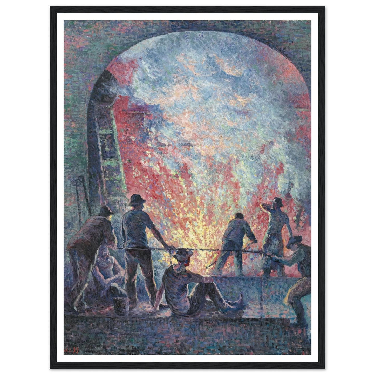 L’Acierie (1899) Art Print | Maximilien Luce-Quipham Collections