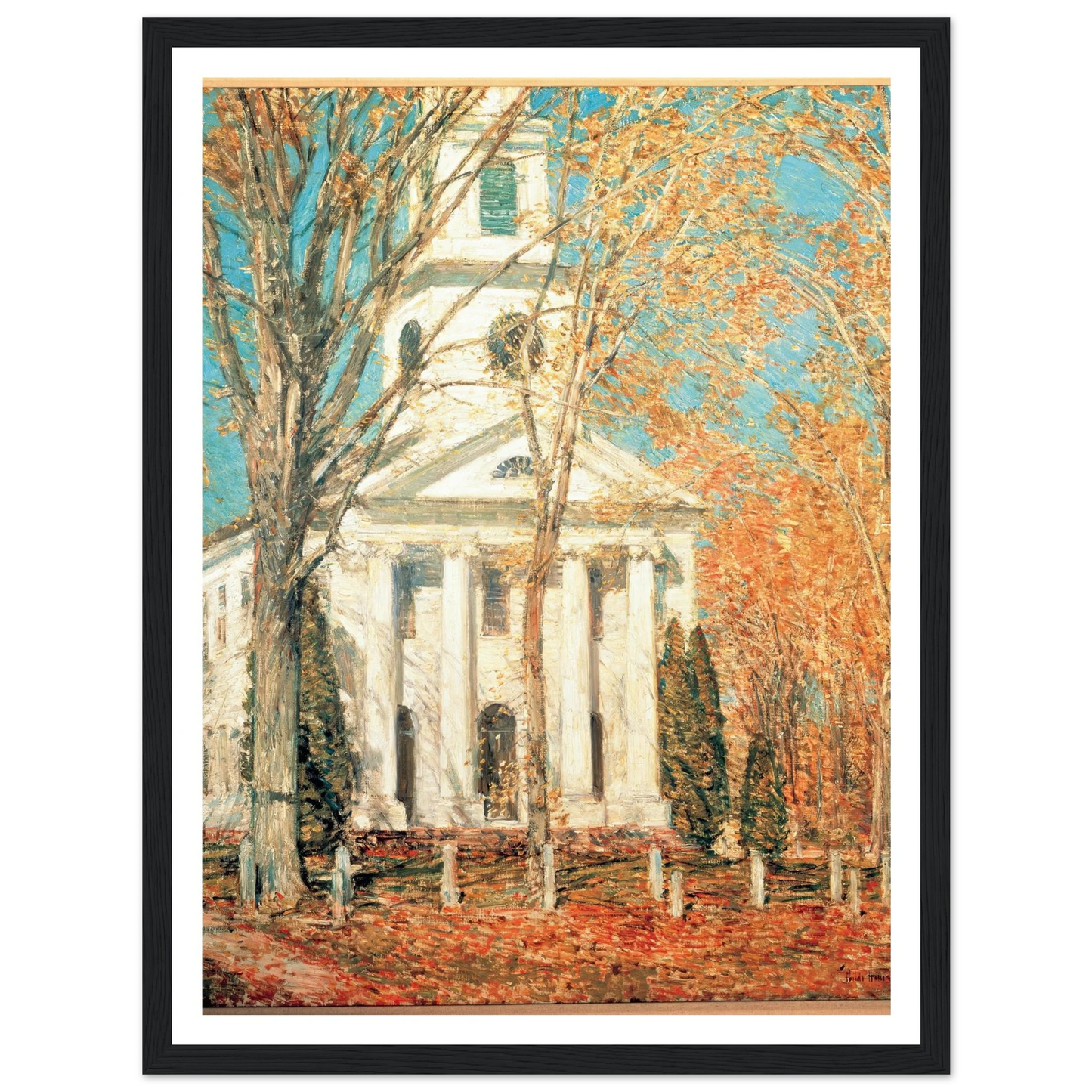 Church at Old Lyme, Connecticut (1905) Art Print | Childe Hassam-Quipham Collections
