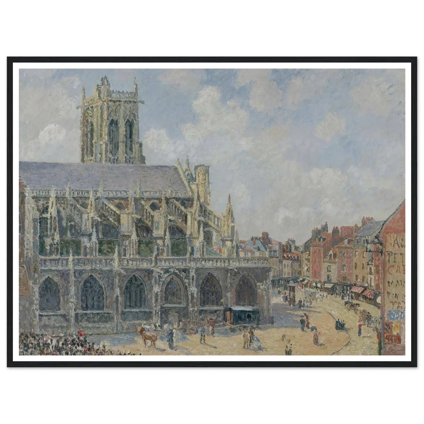 L’église Saint-Jacques À Dieppe, Matin, Soleil (1901) Art Print | Camille Pissarro-Quipham Collections