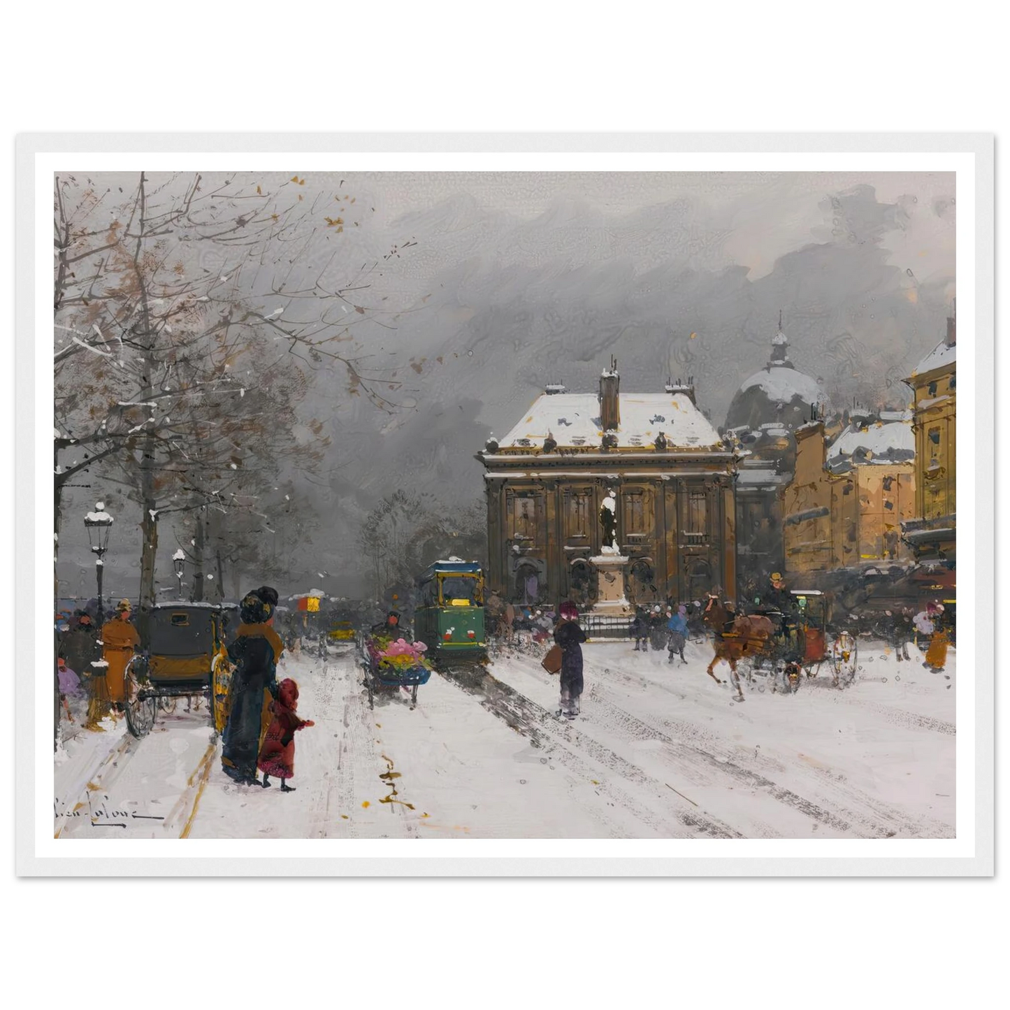 L’institut (Temps Mauvais) Art Print | Eugene Galien Laloue-Quipham Collections