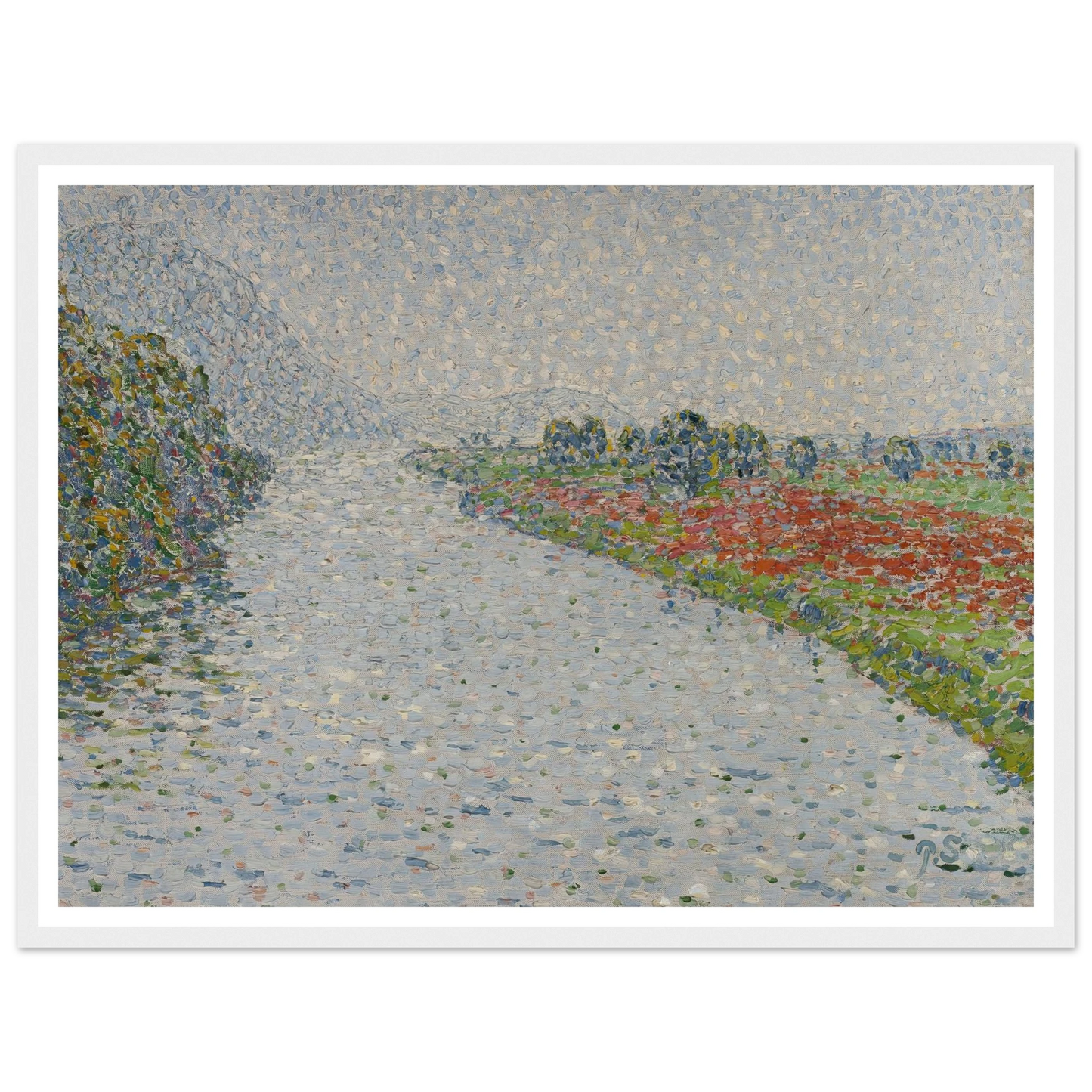 Riverside landscape(Ruhr near Hohensyburg) (circa 1902) Art Print | Christian Rohlfs-Quipham Collections