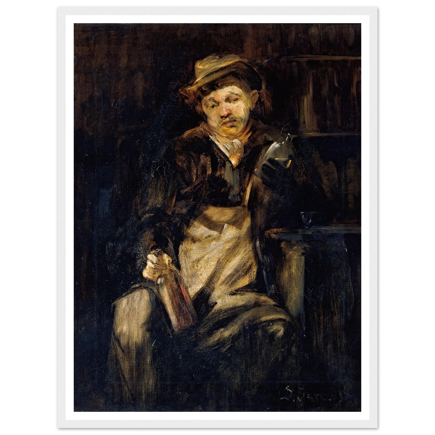 Der Trinker Art Print | Jozef Israels-Quipham Collections
