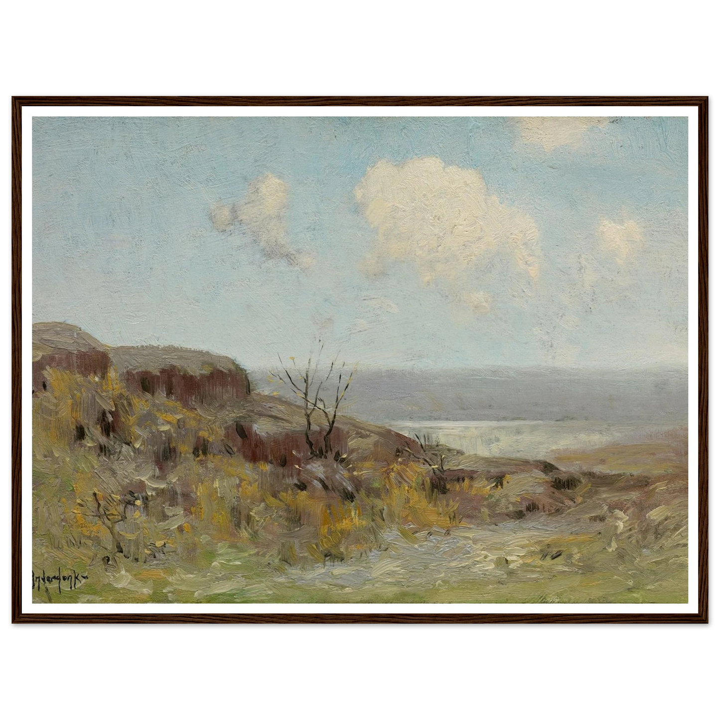 Rocky hillside quiet pool (1908) Art Print | Julian Onderdonk-Quipham Collections