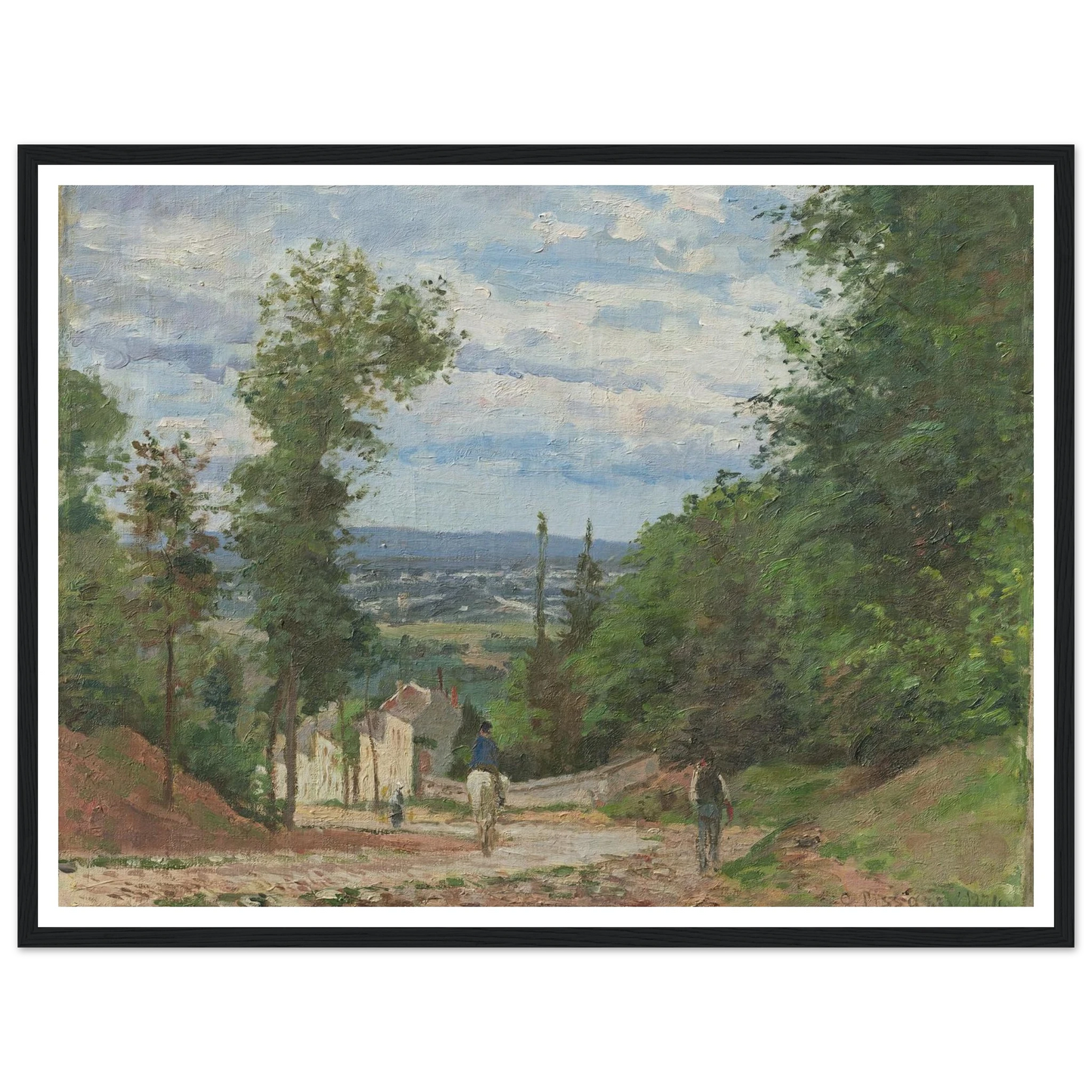 La Route de Marly, Louveciennes (1871) Art Print | Camille Pissarro-Quipham Collections