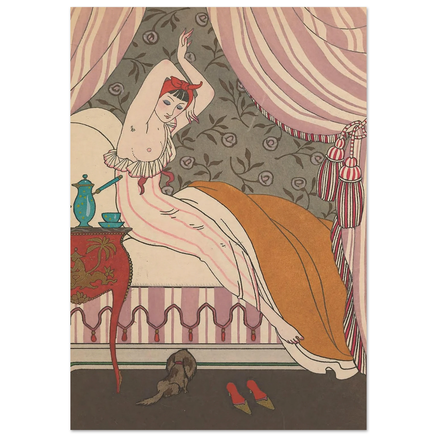 La Belle Matineuse (1914) Art Print | George Barbier-Quipham Collections