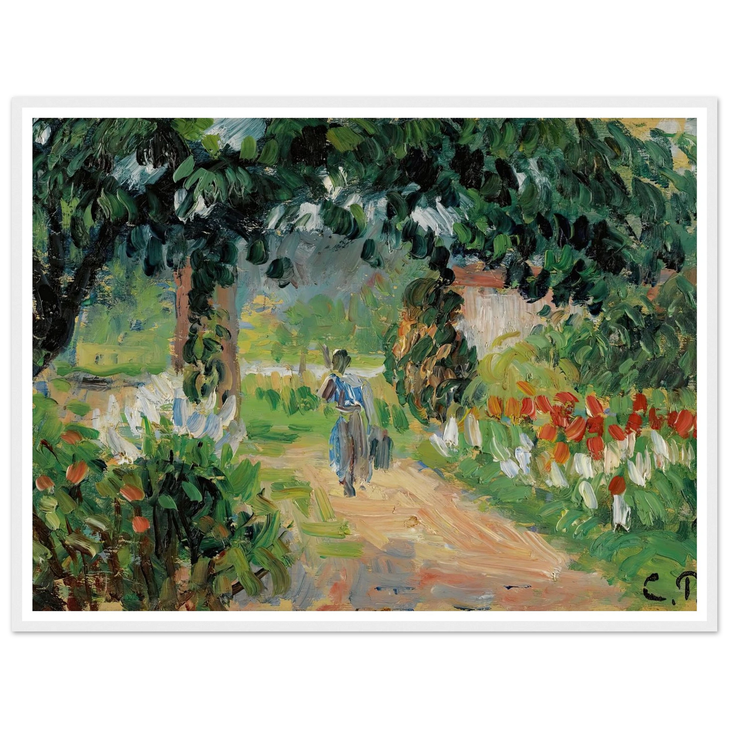 L’allée Du Jardin D’eragny (circa 1899) Art Print | Camille Pissarro-Quipham Collections