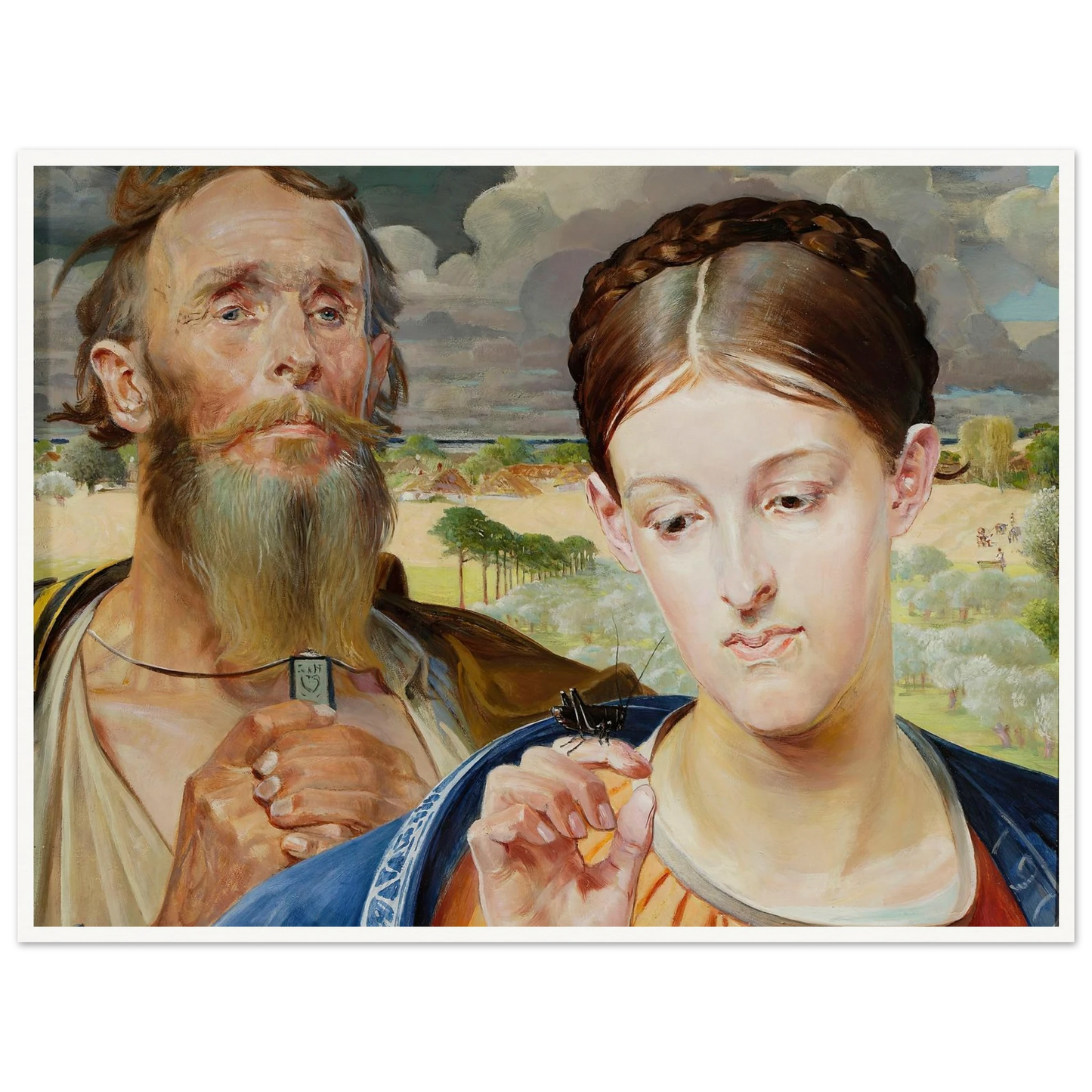 Music – left wing of the triptych (1906) Art Print | Jacek Malczewski-Quipham Collections