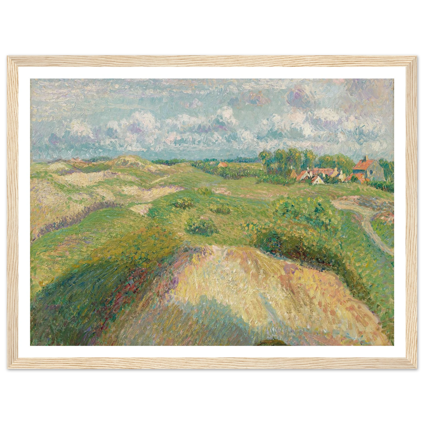 Les dunes à Knokke, effet de soleil (1894-1902) Art Print | Camille Pissarro-Quipham Collections