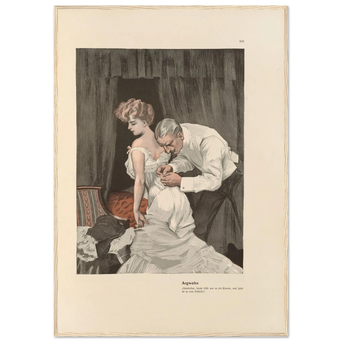 Argwohn (1908) Art Print | Ferdinand Freiherr von Reznicek-Quipham Collections