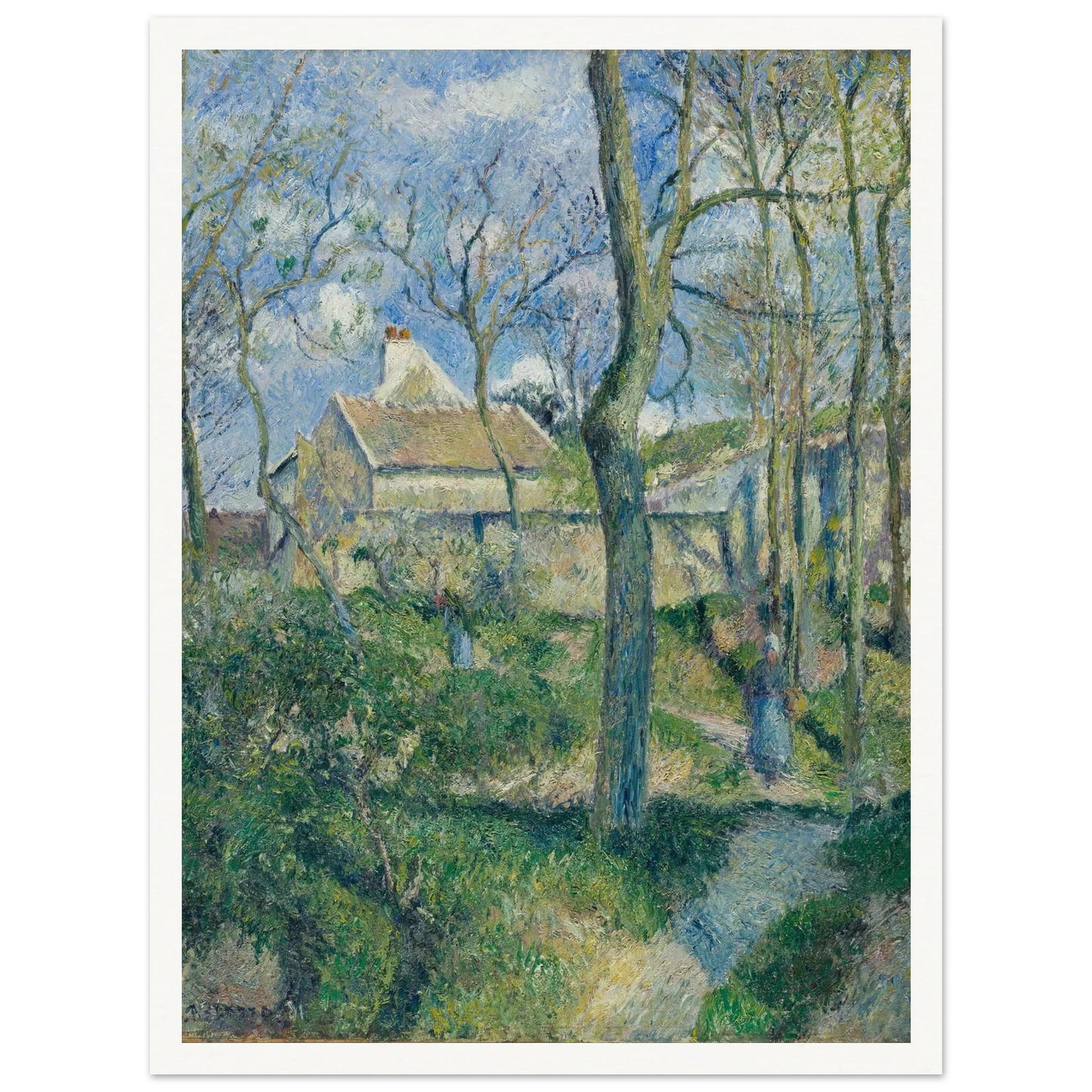 The Path to Les Pouilleux, Pontoise Art Print | Camille Pissarro-Quipham Collections