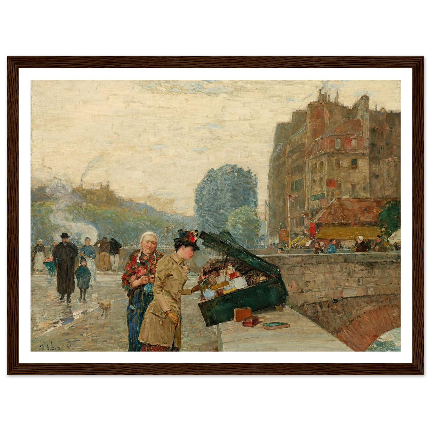 Quai St. Michel (1888) Art Print | Childe Hassam-Quipham Collections