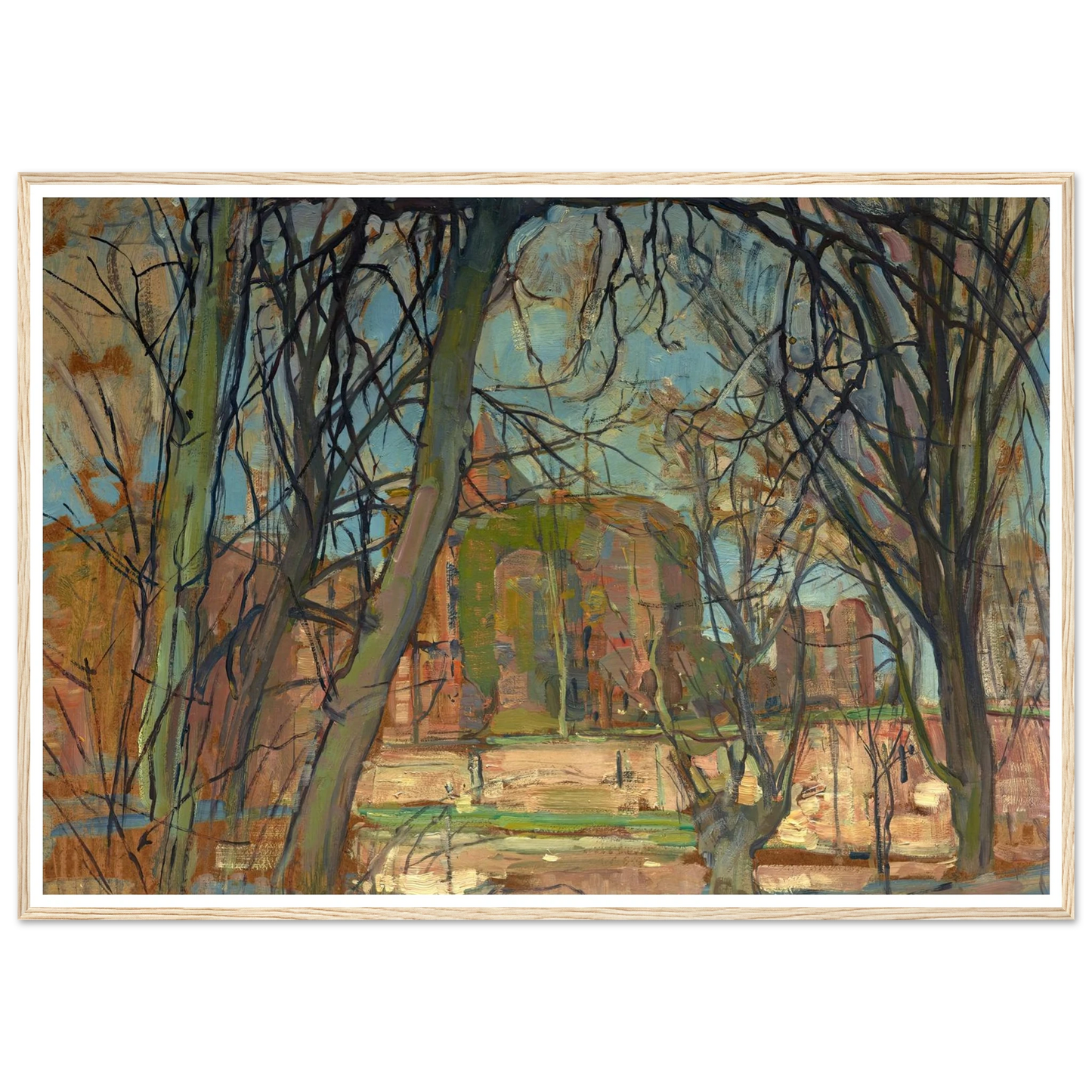 Spring Sun (Lentezon); Castle Ruin; Brederode (1900s) Art Print | Piet Mondrian-Quipham Collections