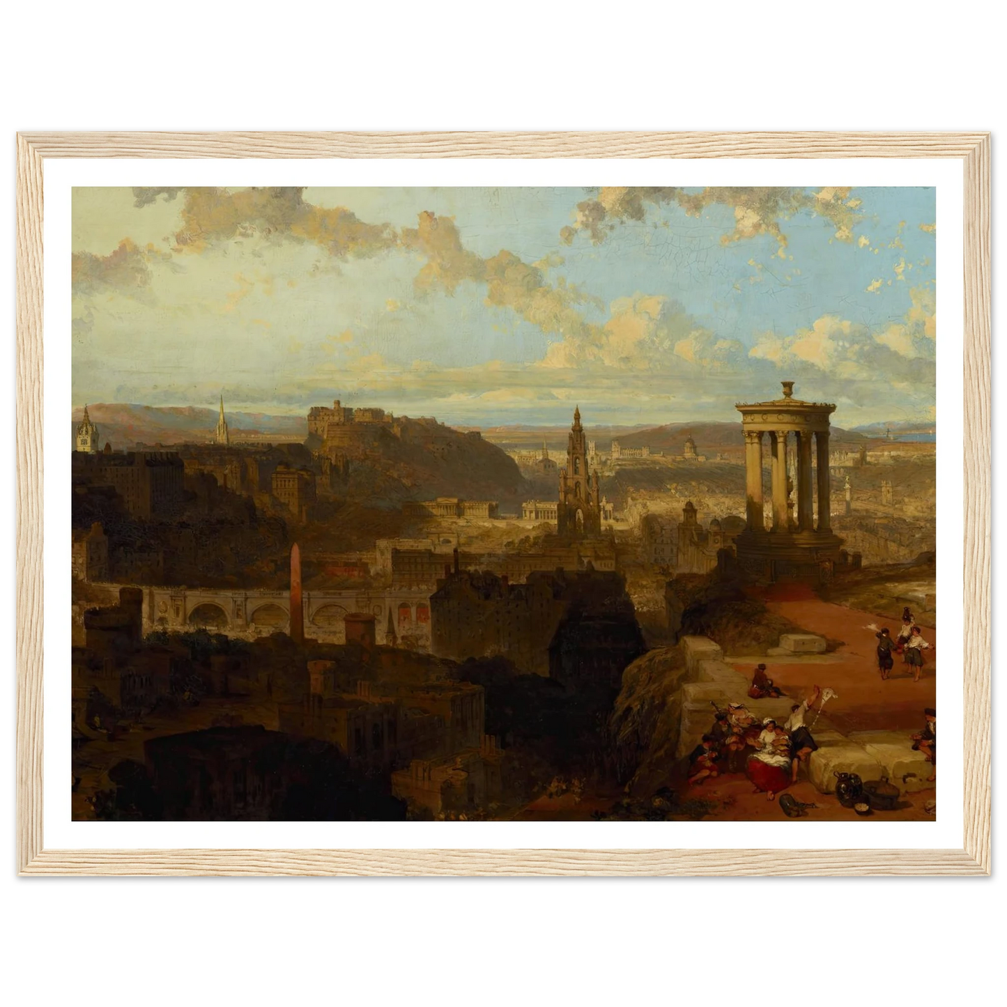 Edinburgh from the Calton Hill (1858) Art Print | David Roberts-Quipham Collections