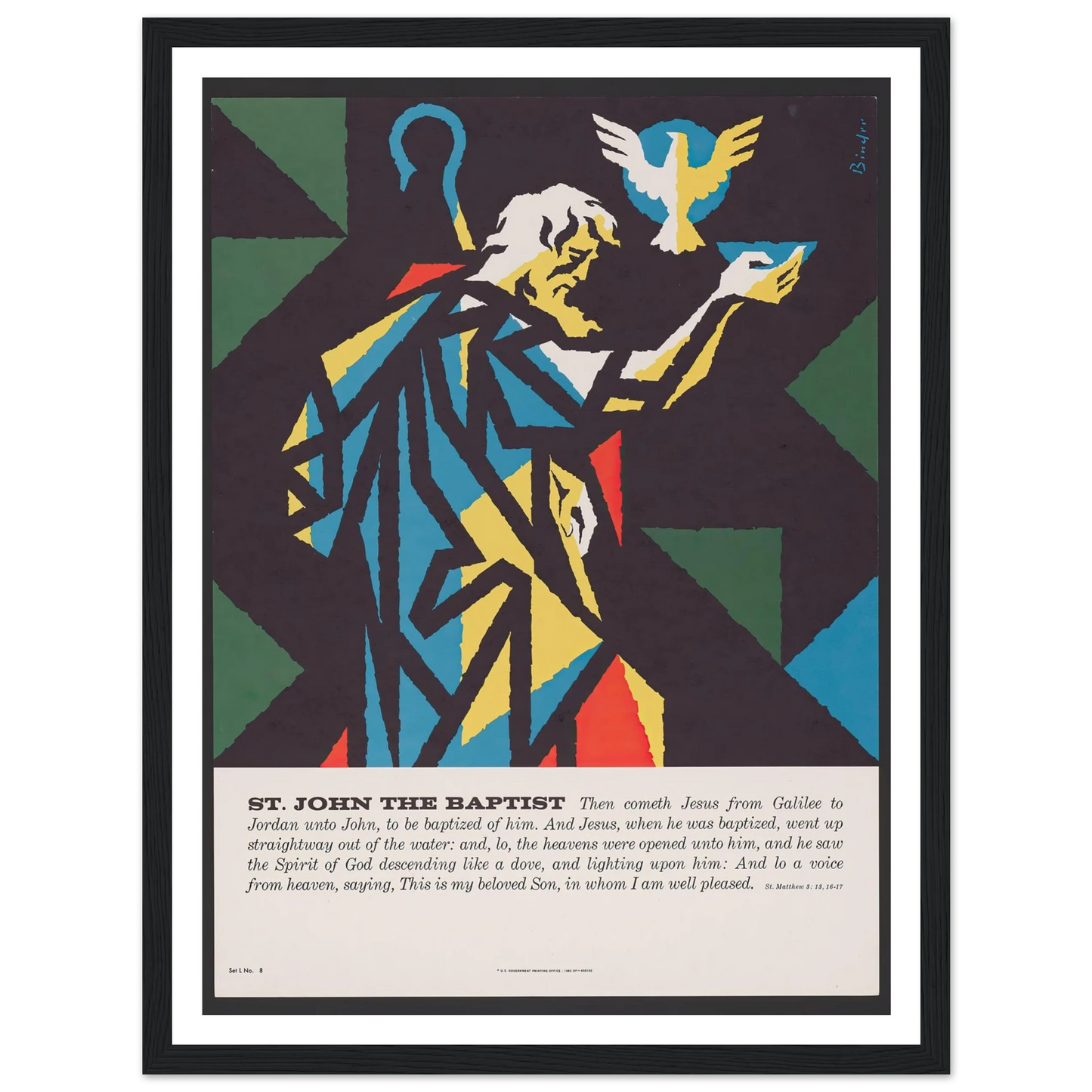 St. John The Baptist (1962) Art Print | Joseph Binder-Quipham Collections