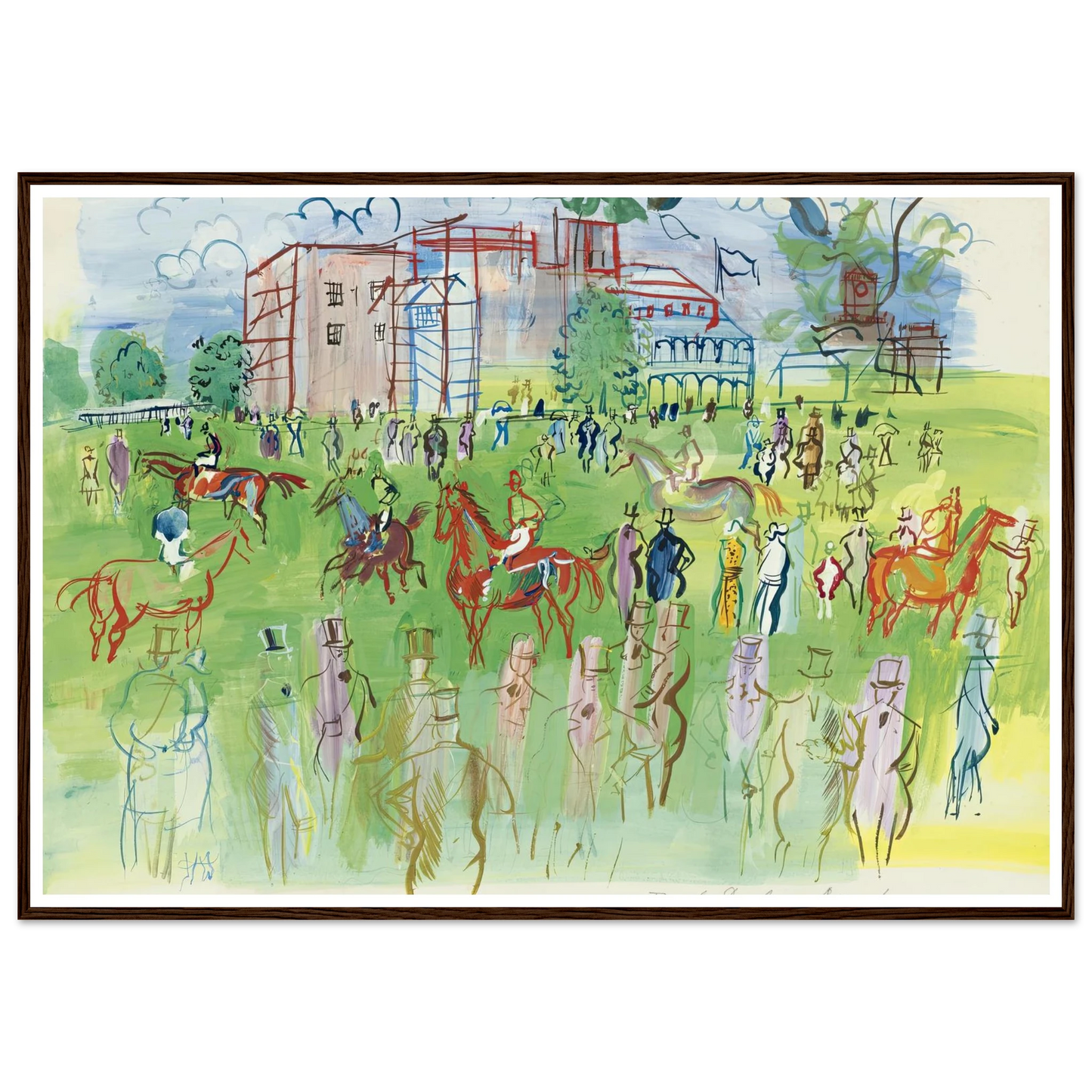 Avant le départ, Ascot Art Print | Raoul Dufy-Quipham Collections
