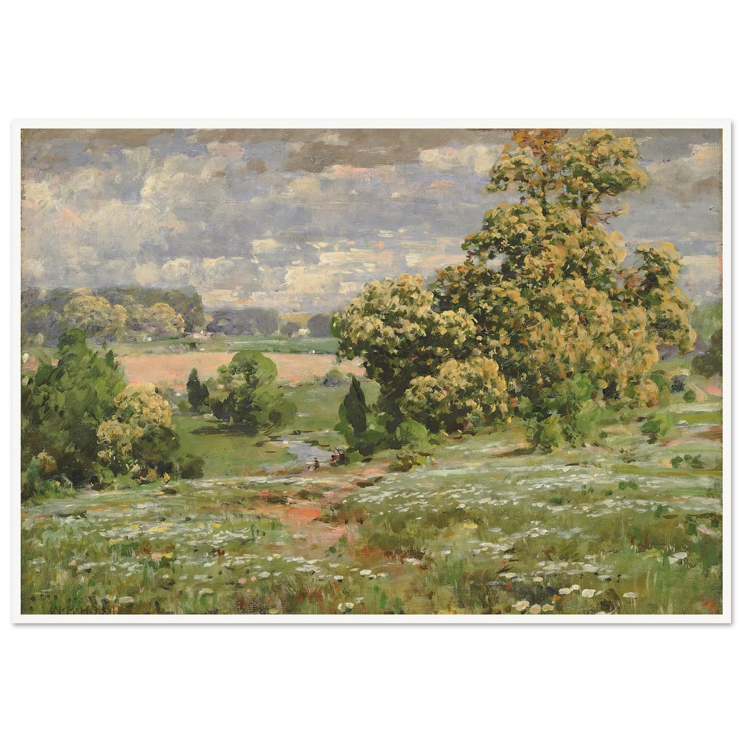 Chestnut Trees In Bloom Art Print | William Henry Holmes-Quipham Collections