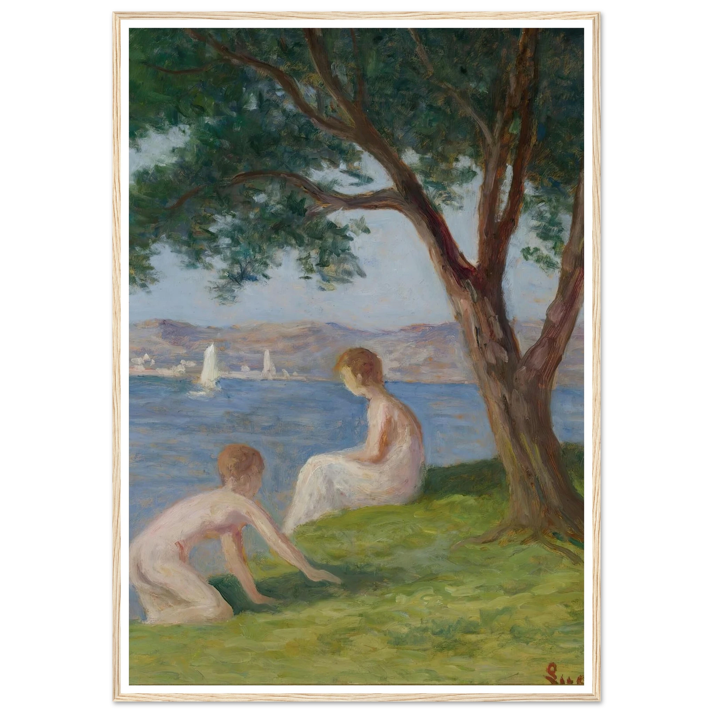 Baigneurs À St. Tropez Art Print | Maximilien Luce-Quipham Collections