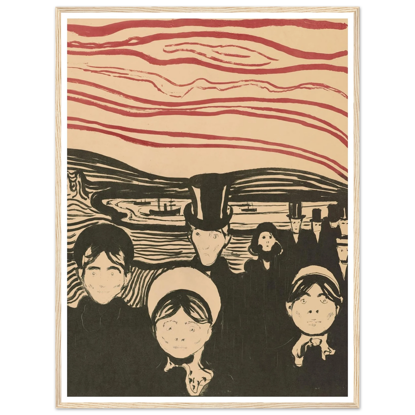 Angst (1896) Art Print | Edvard Munch-Quipham Collections