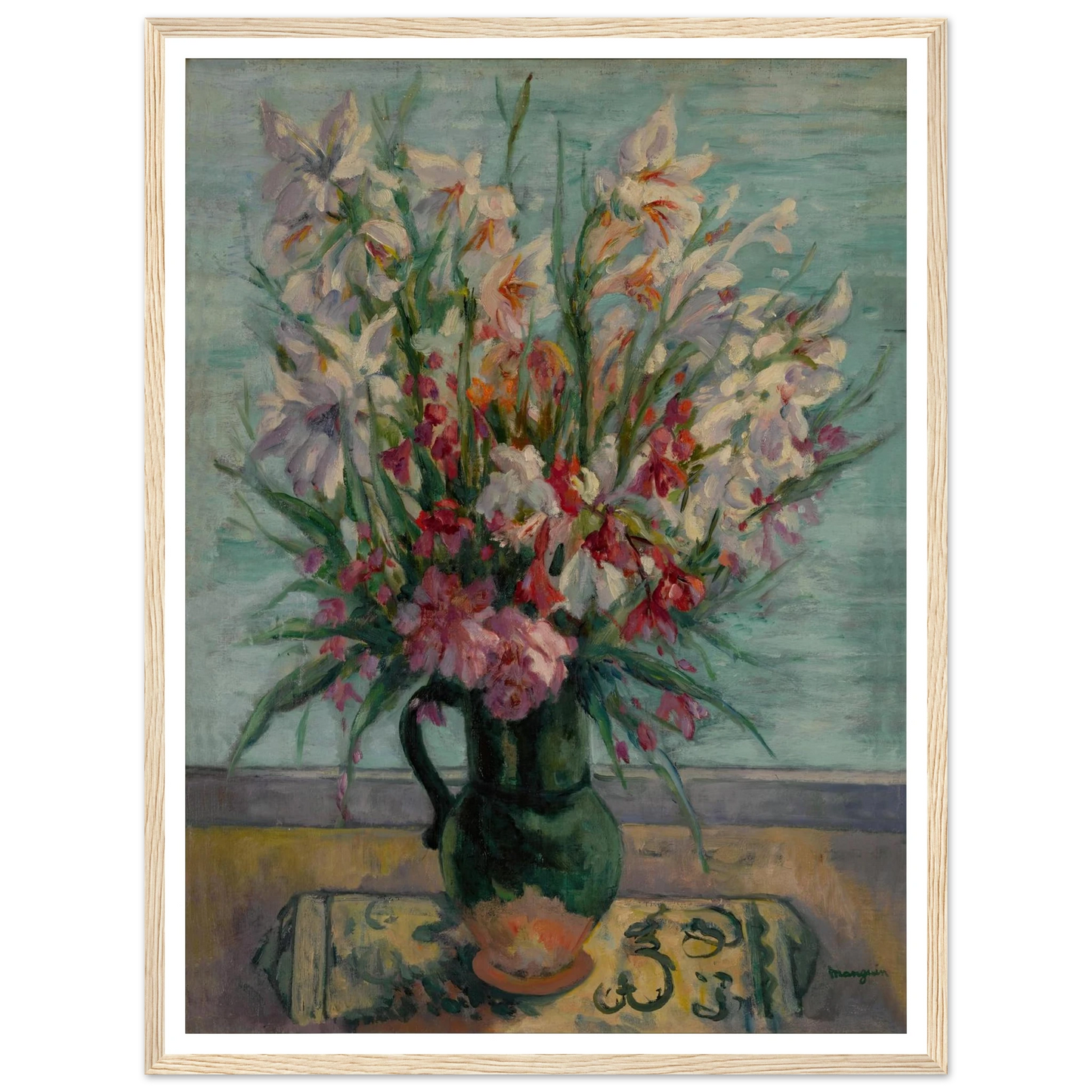 Lauriers-roses devant la mer (1934) Art Print | Henri Manguin-Quipham Collections