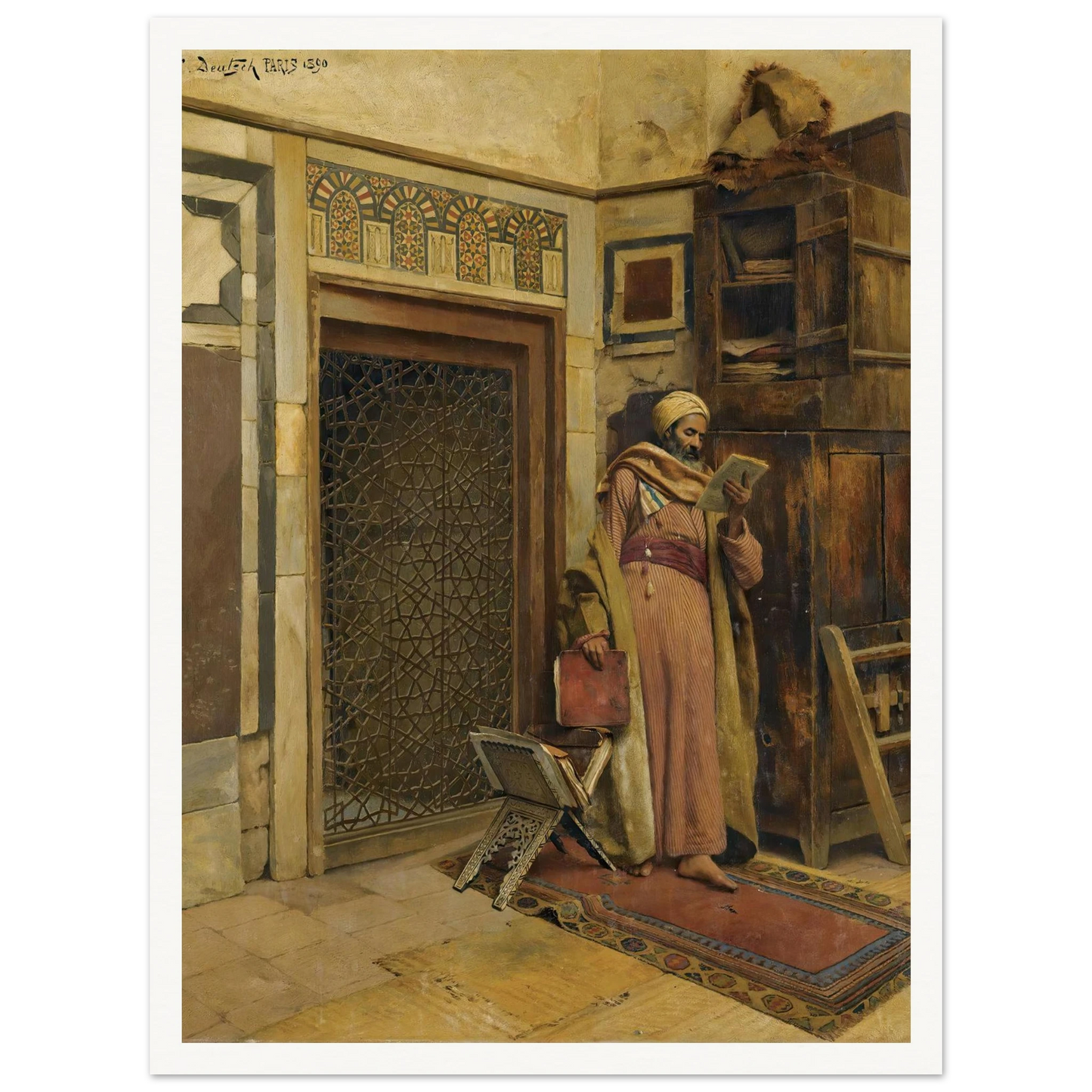 The scholar (1890) Art Print | Ludwig Deutsch-Quipham Collections