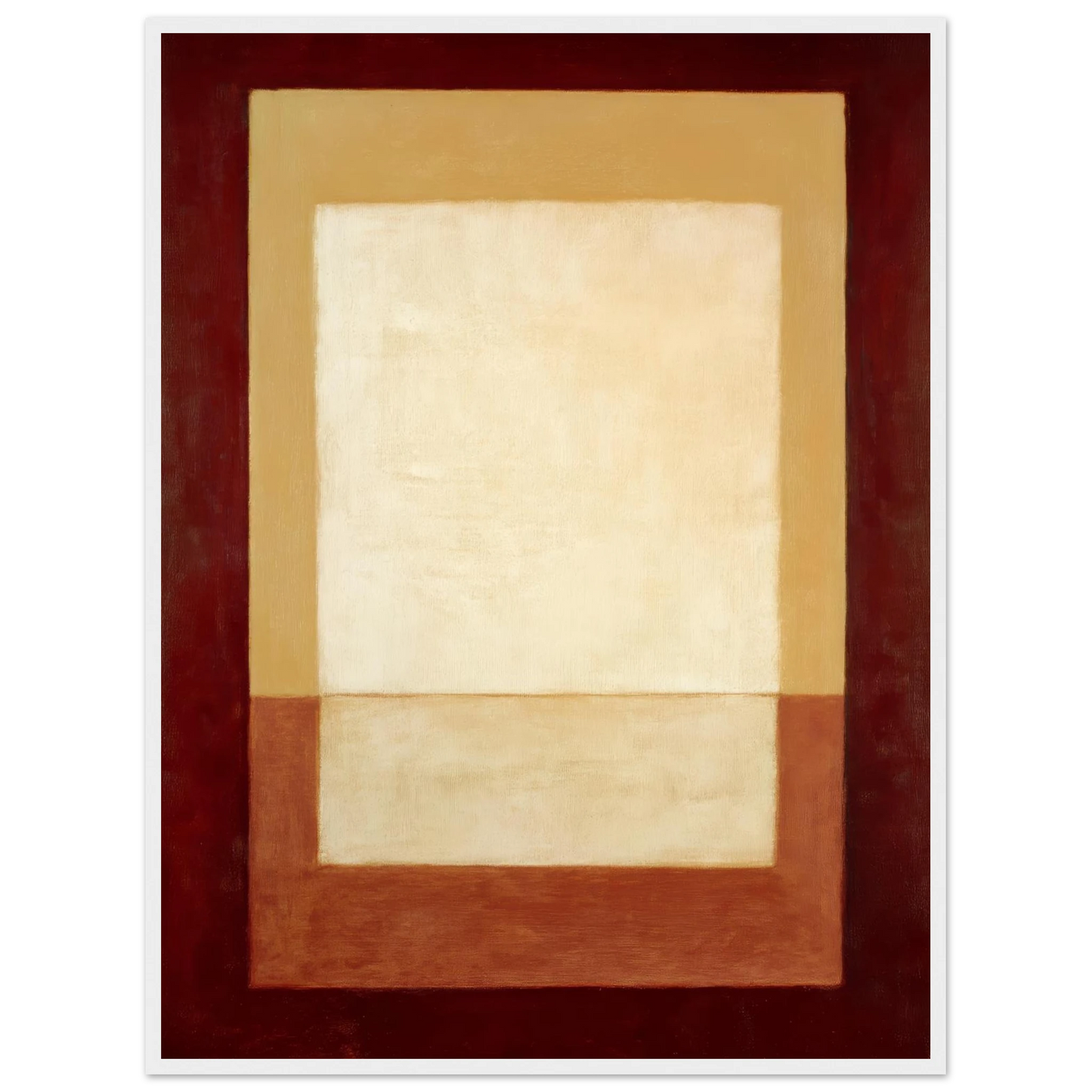 Cream Shape - Framed Poster - 30x40 cm / 12x16″ - Black frame