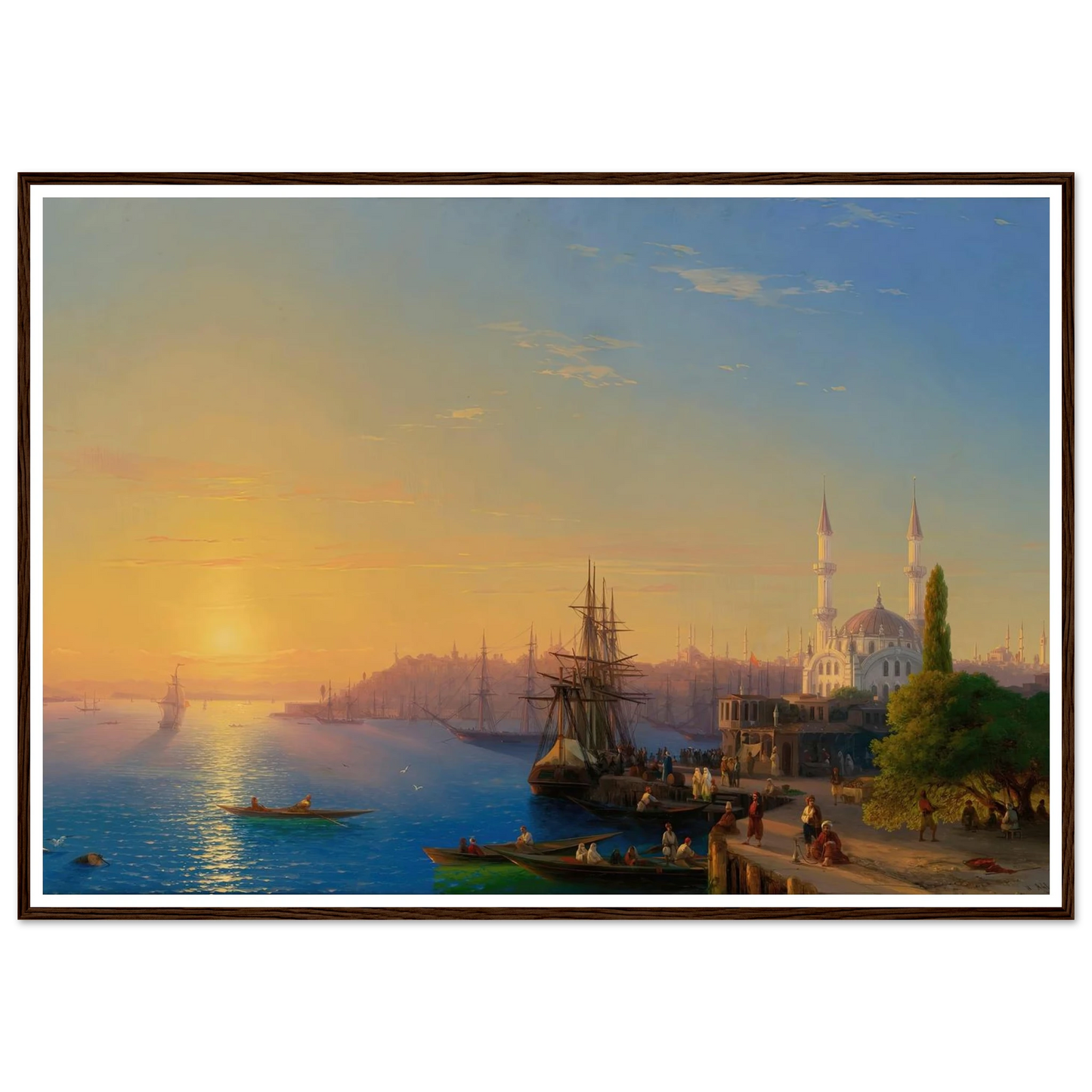 View Of Constantinople And The Bosphorus (1856) Art Print | Ivan Konstantinovich Aivazovsky-Quipham Collections