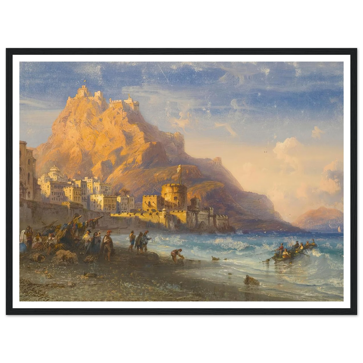 Coastal Landscape, Southern Italy Art Print | Carlo Bossoli-Quipham Collections
