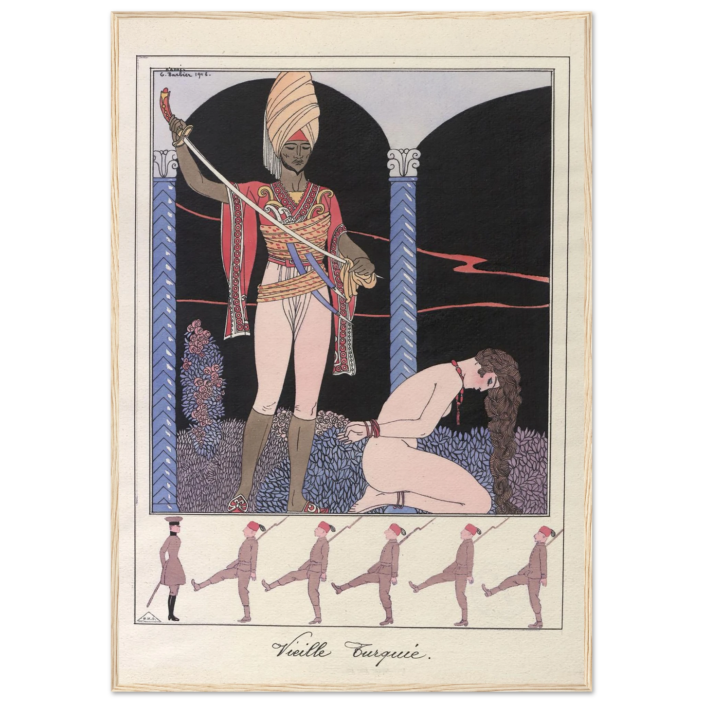 Vieille Turquie (L’exécution) (1915) Art Print | George Barbier-Quipham Collections