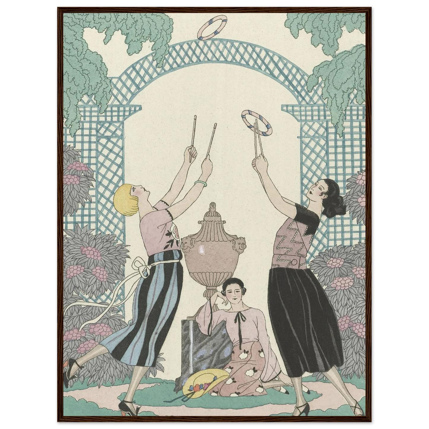 Le Jeu des Graces (1921) Art Print | George Barbier-Quipham Collections
