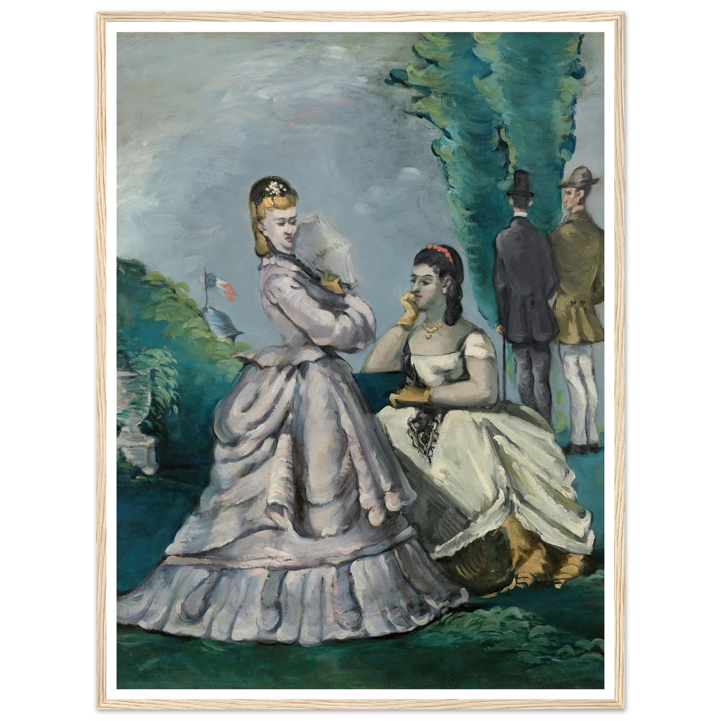 La Conversation (1870-1871) Art Print | Paul Cezanne-Quipham Collections