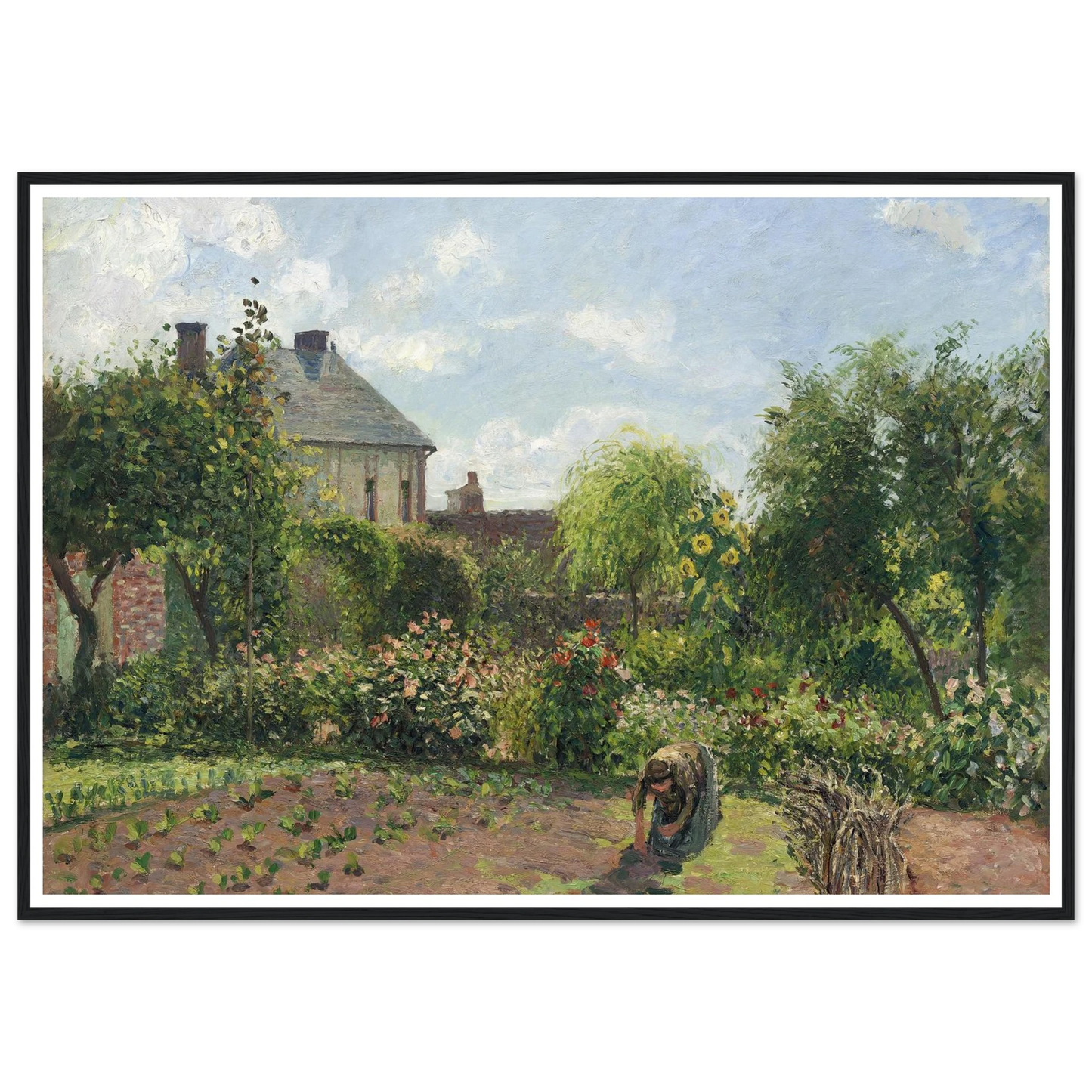 The Artist’s Garden at Eragny (1898) Art Print | Camille Pissarro-Quipham Collections