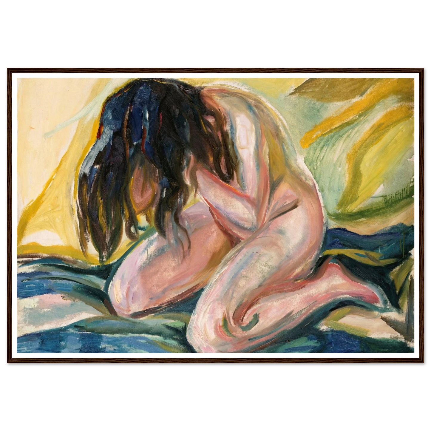 Weeping Nude (1919) Art Print | Edvard Munch-Quipham Collections