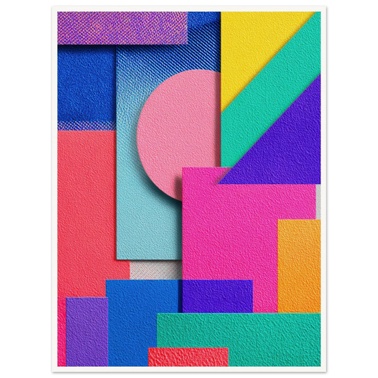 Abstract Color - Framed Poster - 30x40 cm / 12x16″ - Black frame