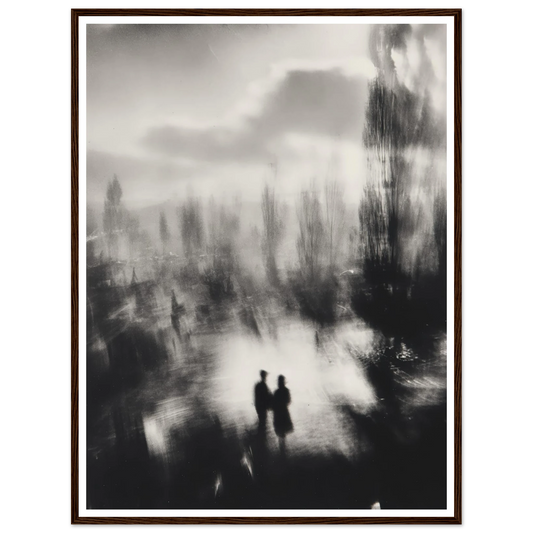 Abstract Land B&W - Framed Poster - 30x40 cm / 12x16″ - Black frame