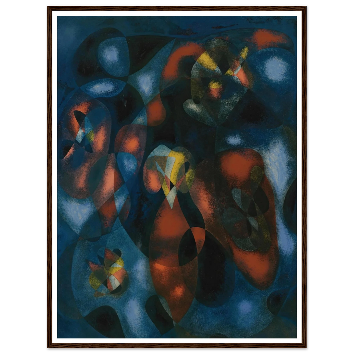 Abstrait Art Print | Francis Picabia - Framed Poster - 30x40 cm / 12x16″ - Black frame