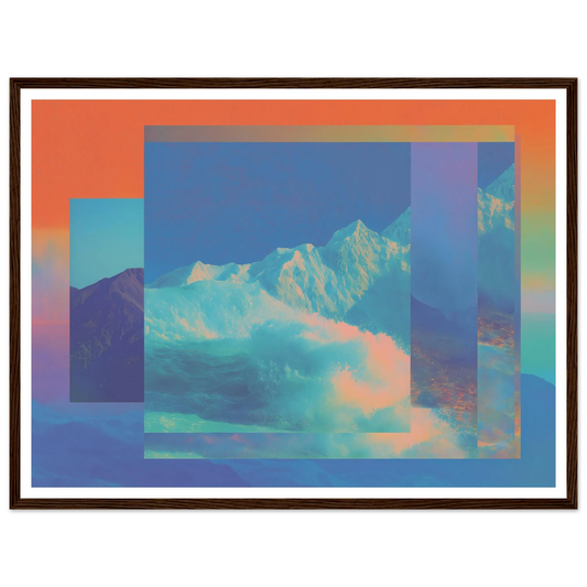 Abyss of Color - Framed Poster - 30x40 cm / 12x16″ - Black frame