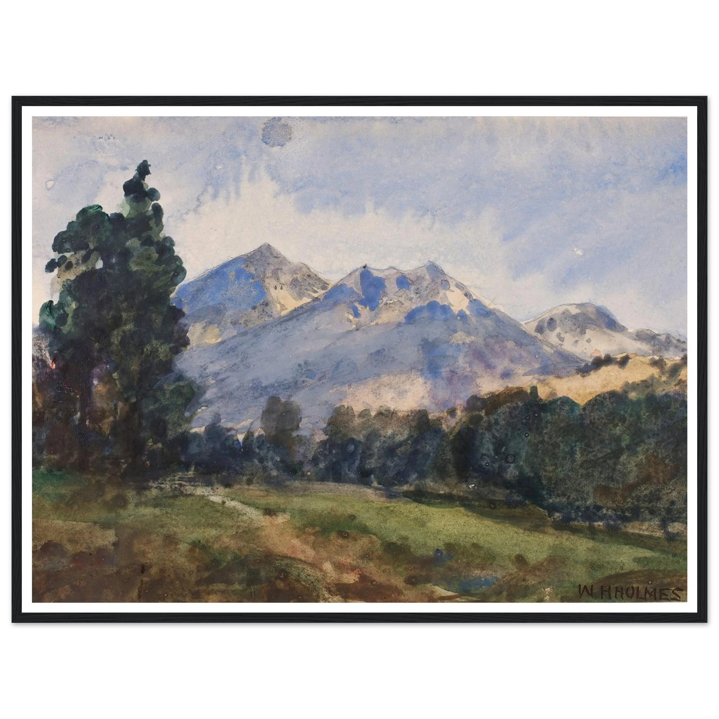 Wyoming Foot Hills (1921) Art Print | William Henry Holmes-Quipham Collections