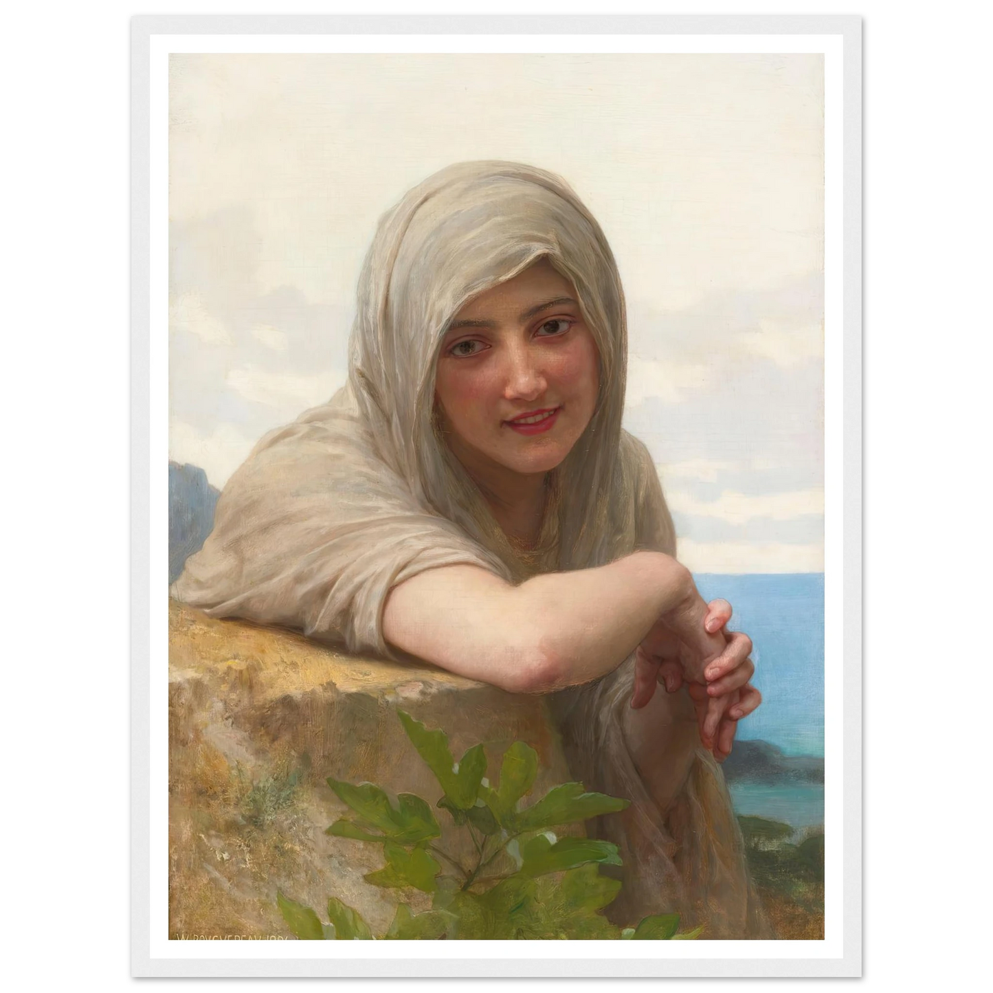 Souvenir (1894) Art Print | William Bouguereau-Quipham Collections