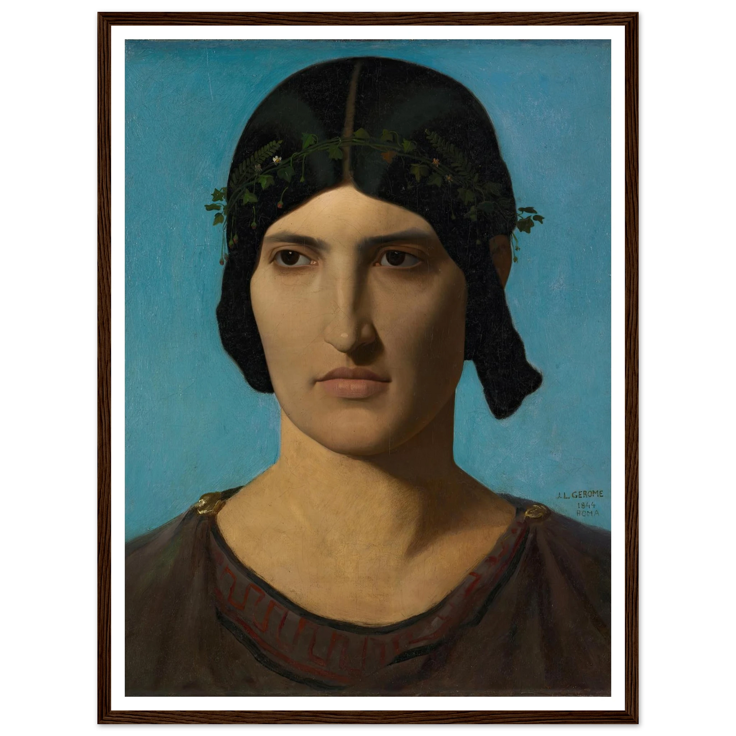 Head of an Italian Woman (1847-1860) Art Print | Jean Leon Gerome-Quipham Collections