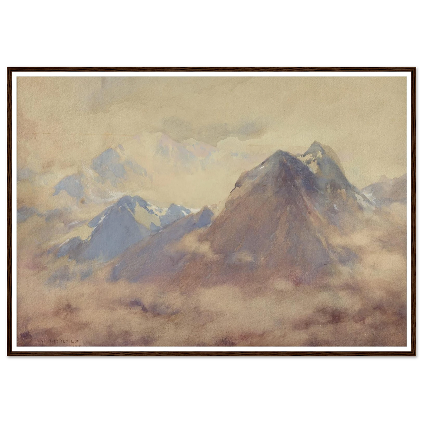 The Almighty’s Own, An Impression Of The High Andes (1910) Art Print | William Henry Holmes-Quipham Collections