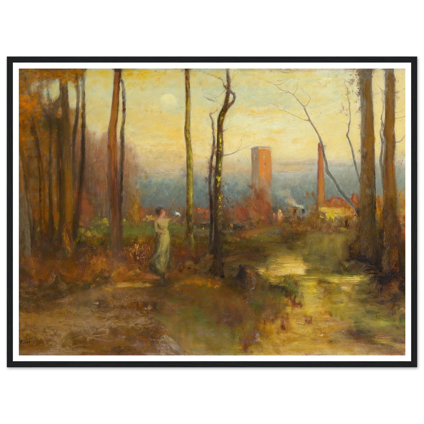 The Mill Stream, Montclair, New Jersey (c. 1888) Art Print | George Inness-Quipham Collections