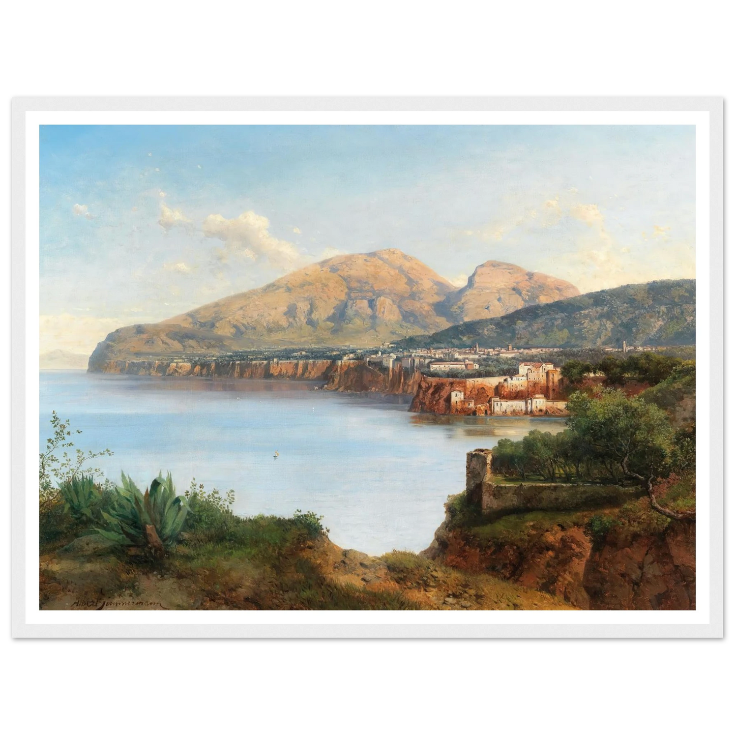 A View Of Sorrento Art Print | Albert Zimmermann-Quipham Collections