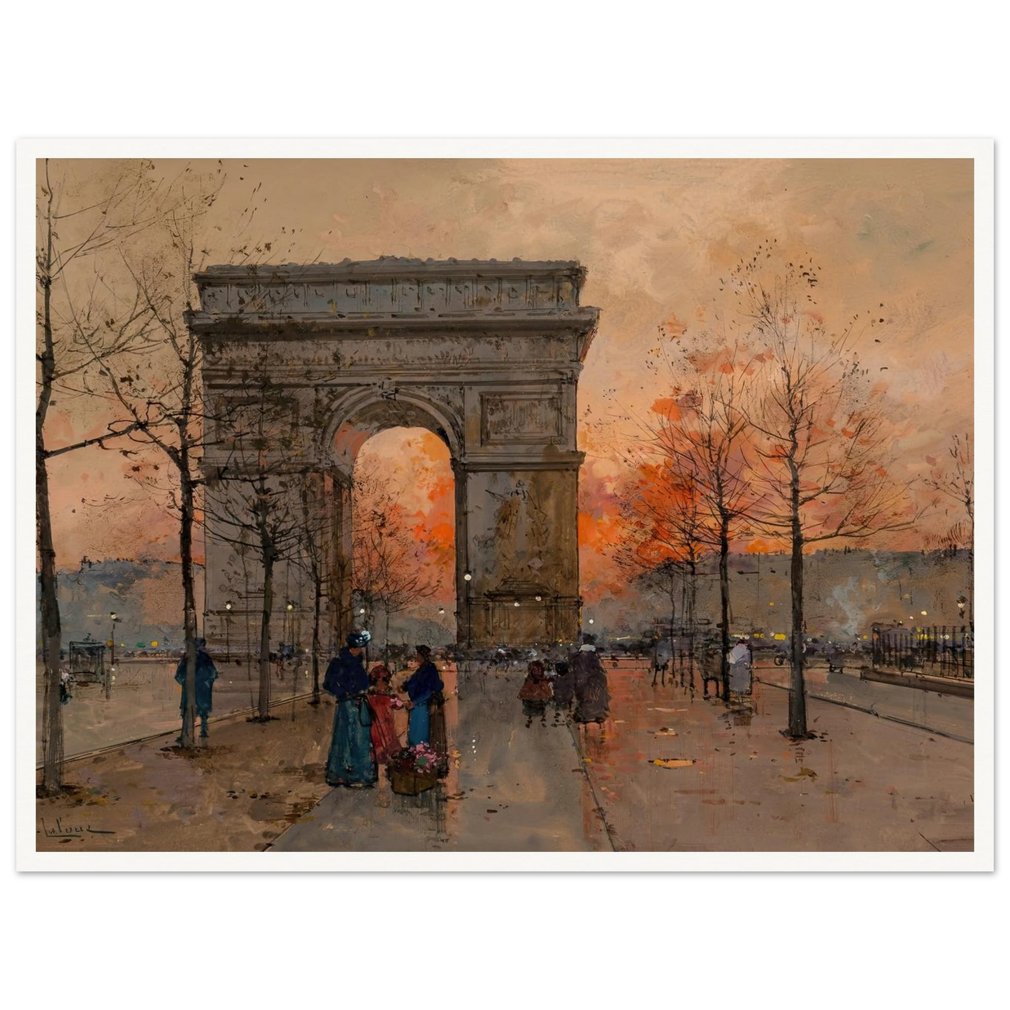 L’Arc de Triomphe, Place de l’Étoile Art Print | Eugene Galien Laloue-Quipham Collections