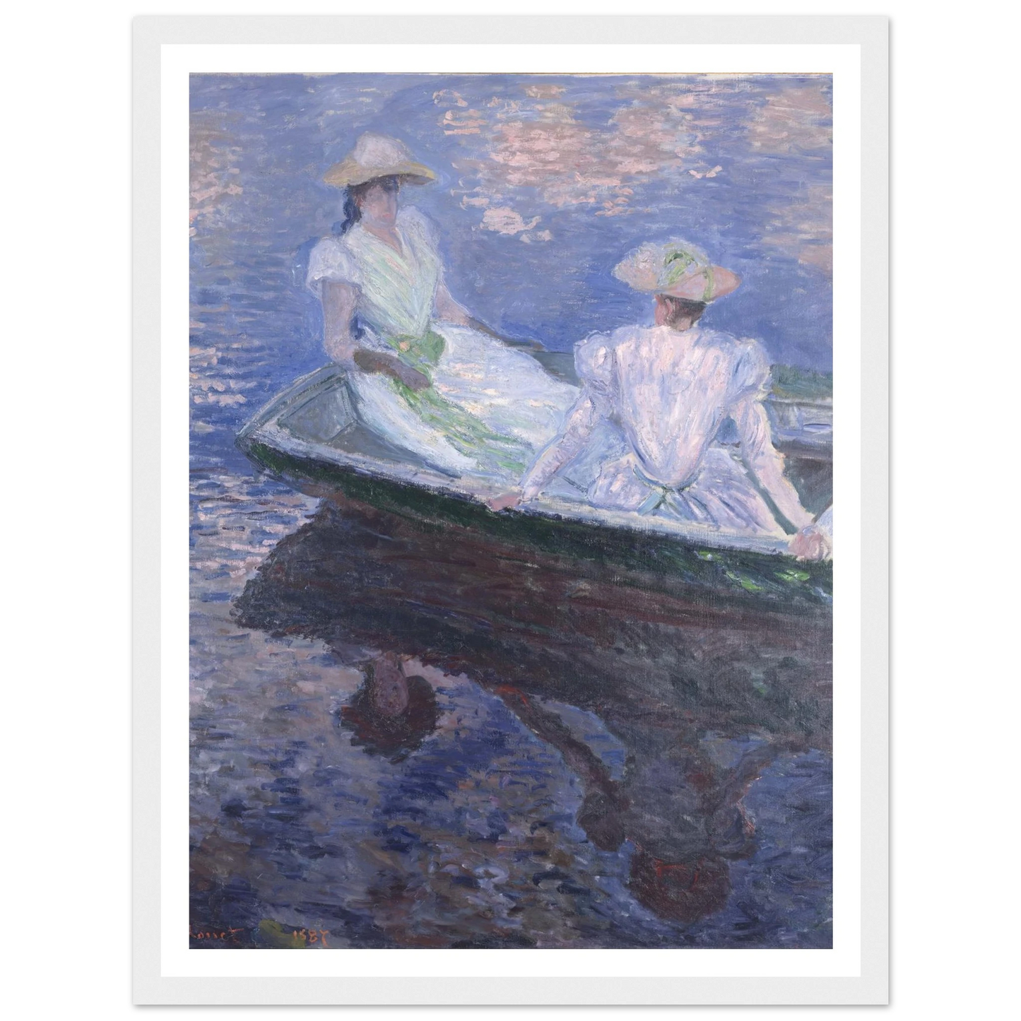 On The Boat Art Print | Claude Monet-Quipham Collections