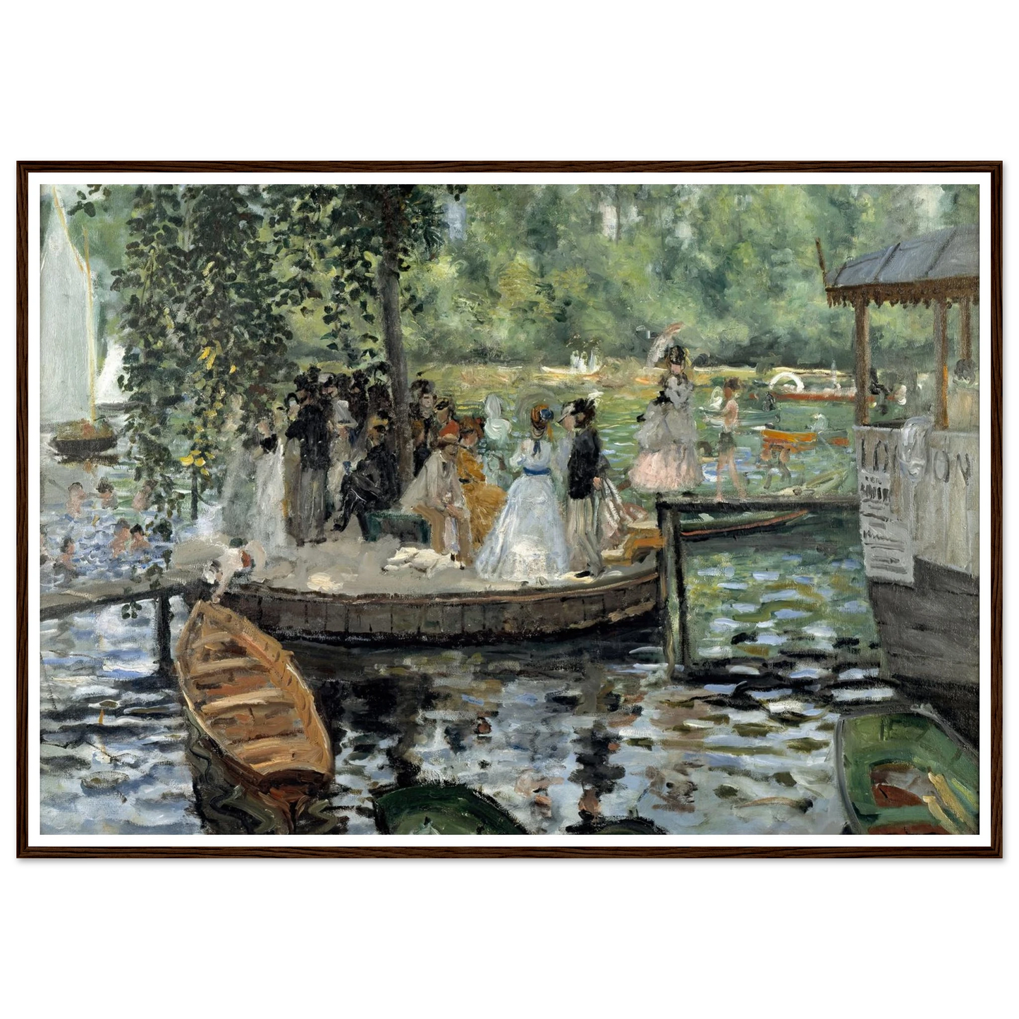 La Grenouillère Art Print | Pierre Auguste Renoir-Quipham Collections