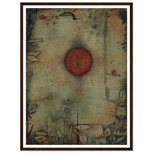 Ad marginem (1930) Art Print | Paul Klee - Framed Poster - 30x40 cm / 12x16″ - Black frame