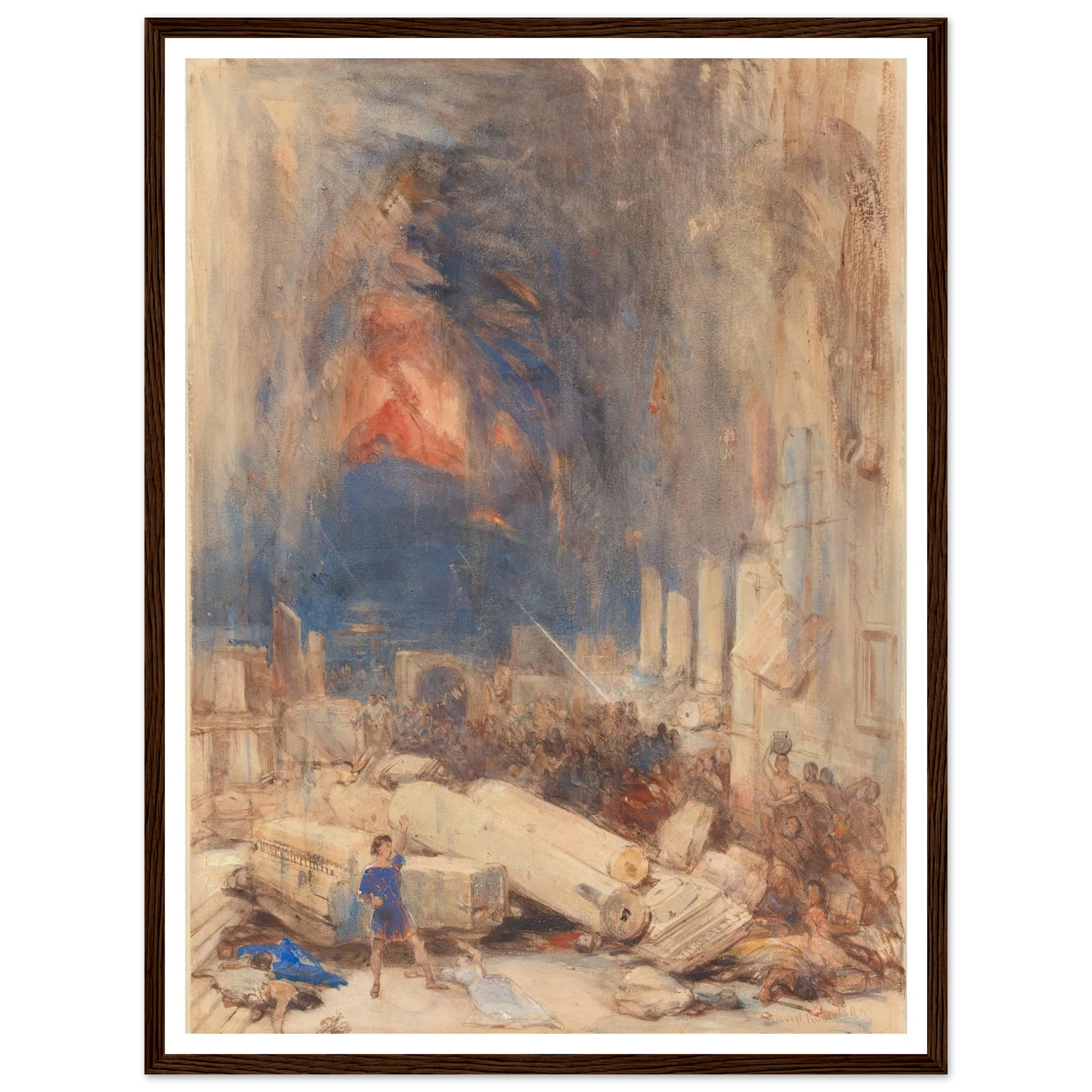 The Destruction of Pompeii Art Print | David Roberts-Quipham Collections